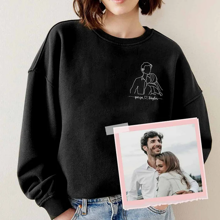 Custom Embroidered Sweatshirts, Hoodies & T-Shirts - Best Gifts For Couple Lover