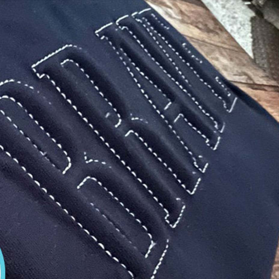 Embossed 3D Puff Embroidery  Sweatshirt