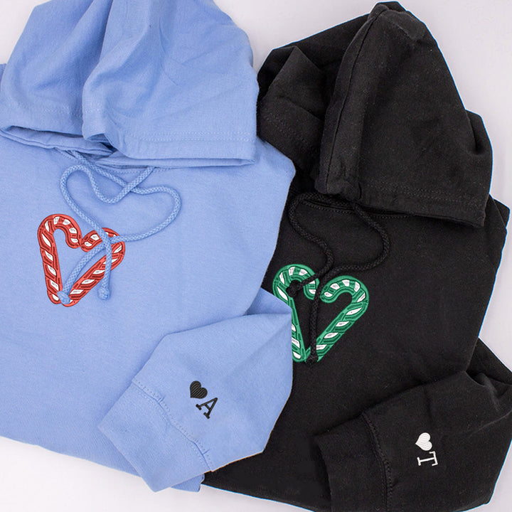 Custom Christmas candy stick hoodie