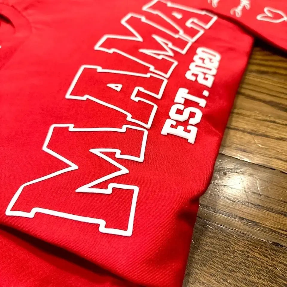 Custom Mama Puff Print Sweatshirt With Kid Names_yy (4)