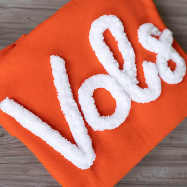 Custom  Chenille Embroidered Sweatshirt, Oversized Team Sweatshirt, Rebs Pullover, School Mascot