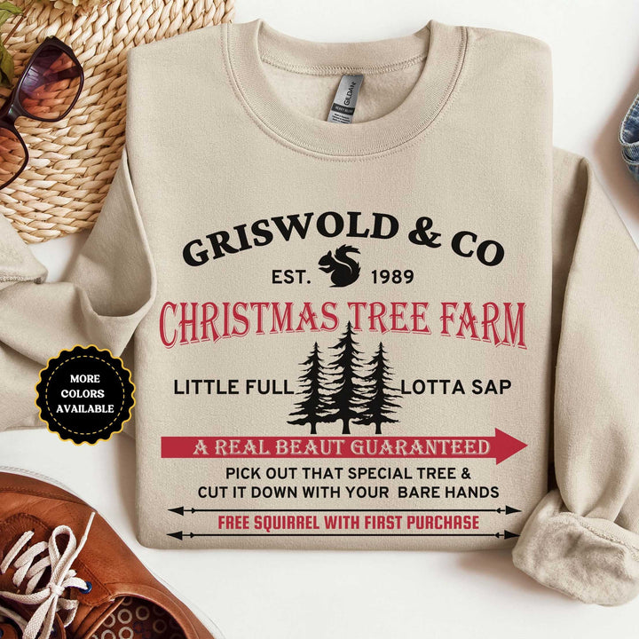 Christmas Vacation Tree Sweatshirt, Griswold Christmas Tree Farm Sweatshirt