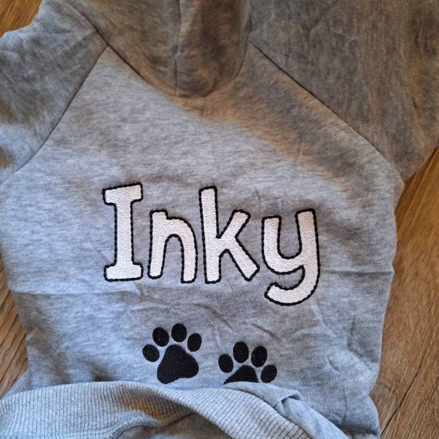 Personalized Dog Hoodie - Embroidered Name Pet Hoodie