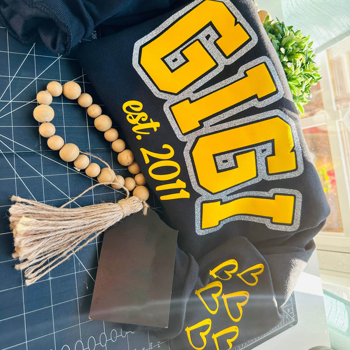 Custom puff craft hoodie