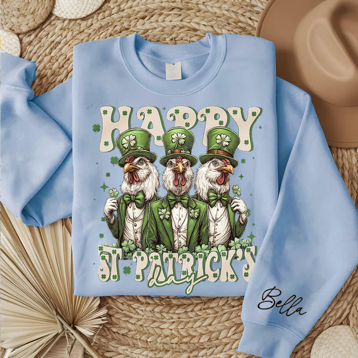 Happy St Patrick's Day Cow & Chicken sweatshirt