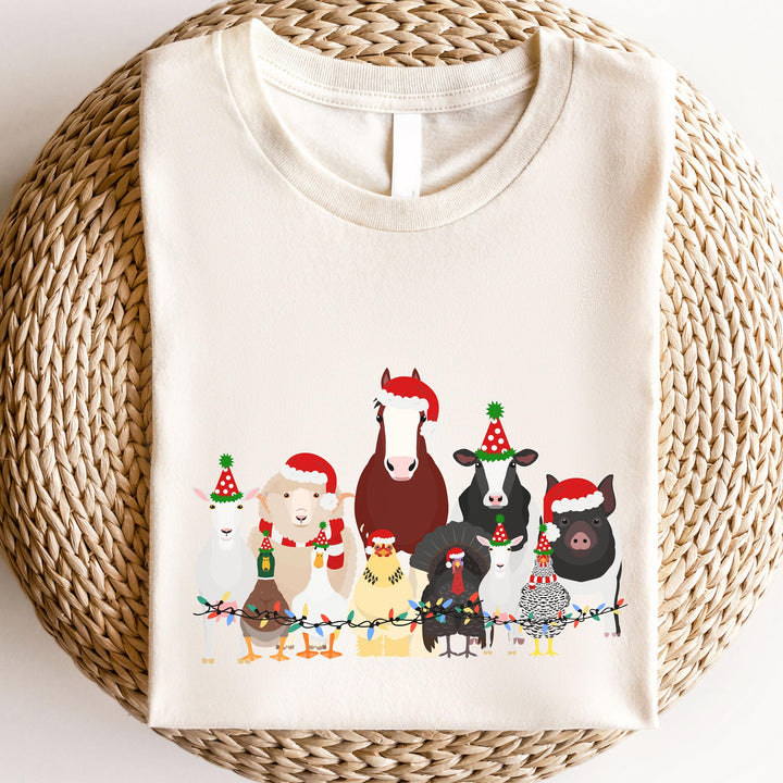 Christmas Harvest print hoodie