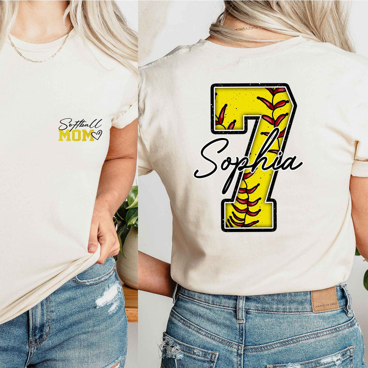 Personalized Softball Mom Sweatshirt