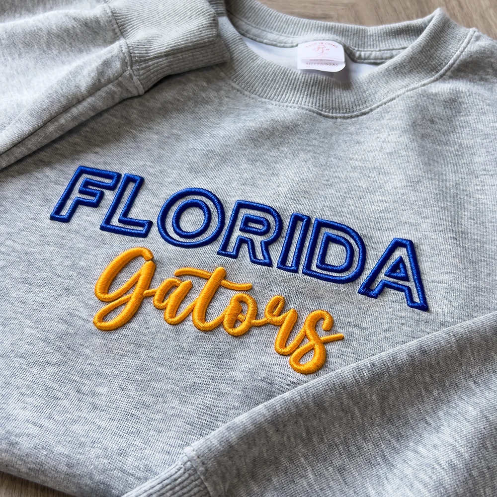 Custom 3D PUFF Embroidery Team Sweatshirt / Hoodie