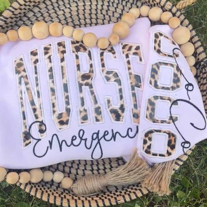 Cheetah Embroidered Crewneck