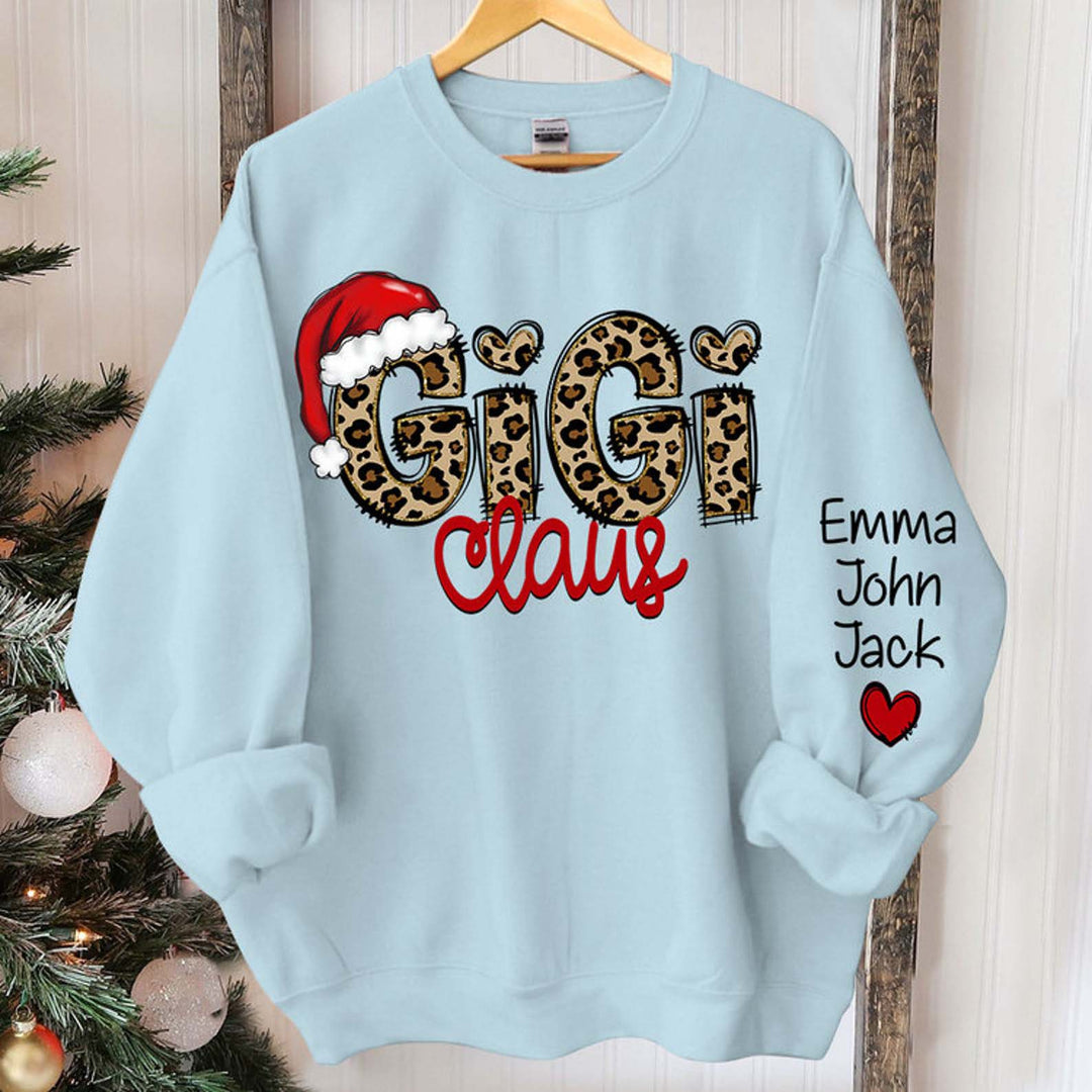 Custom Gigi Christmas Grandma Claus Sweatshirt
