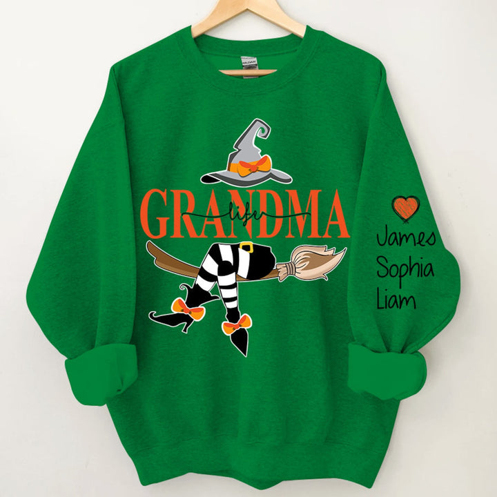 Custom Halloween Grandma Witch Sweatshirt