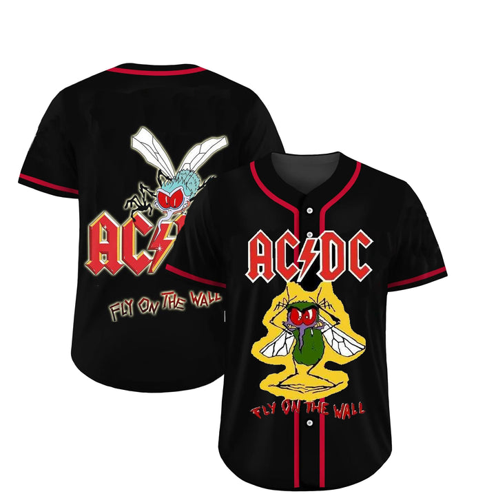 Custom AC/DC Fly On The Wall Jersey
