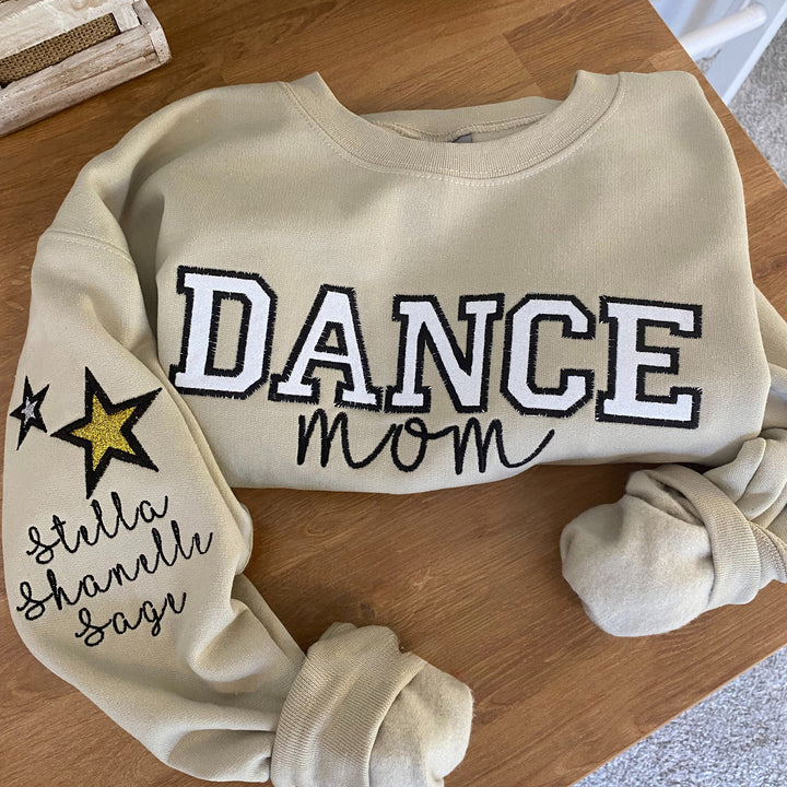 Personalized Embroidered Dance Mom Sweatshirt