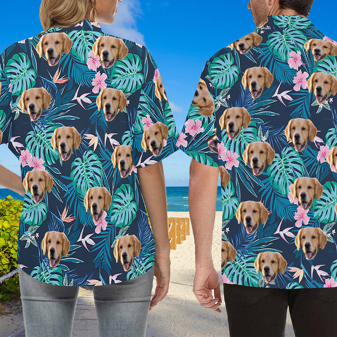Personalized Pet Beach Shirt for Man Women  Dog Hawaiian Shirt