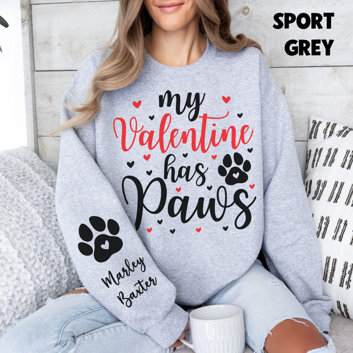 Custom Pet Owner Sweatshirt, Personalized Valentine's Day