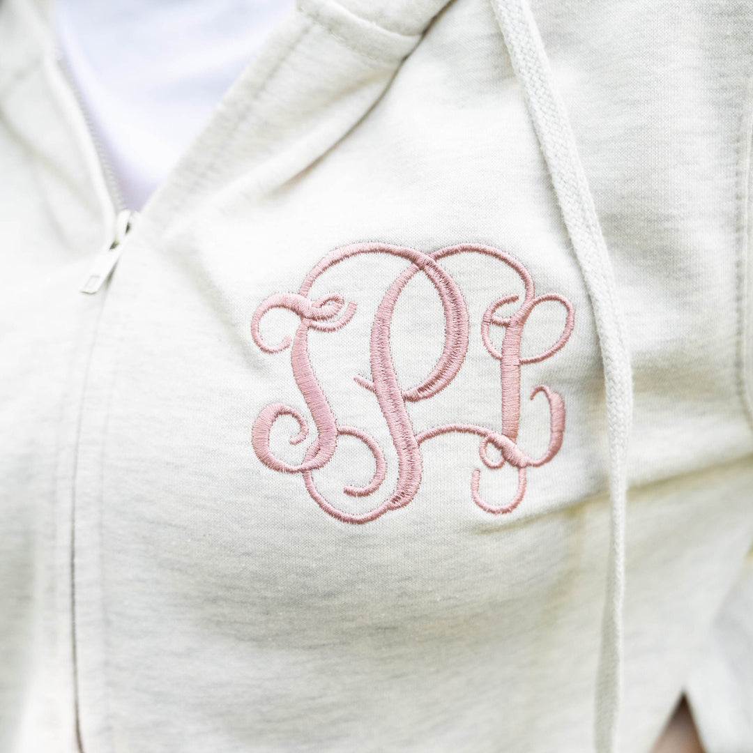 Monogrammed Full Zip Jacket, Monogrammed Fleece Jacket