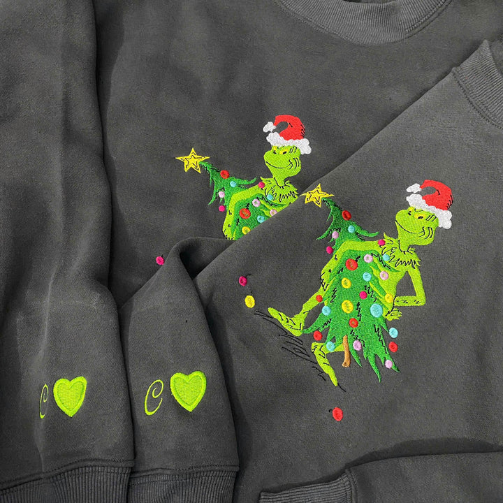 Custom Christmas Embroidered Sweatshirt