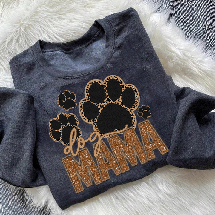Custom embroidered dog mom hoodie