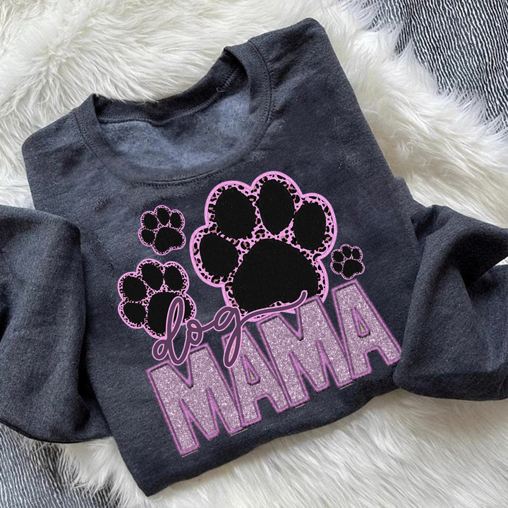 Custom embroidered dog mom hoodie