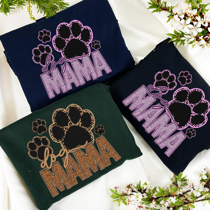 Custom embroidered dog mom hoodie