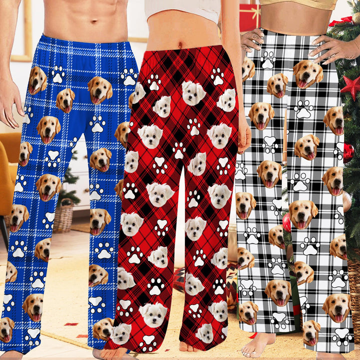 Personalized Photo & Name Pajamas,Custom Pajama Pants Men Women