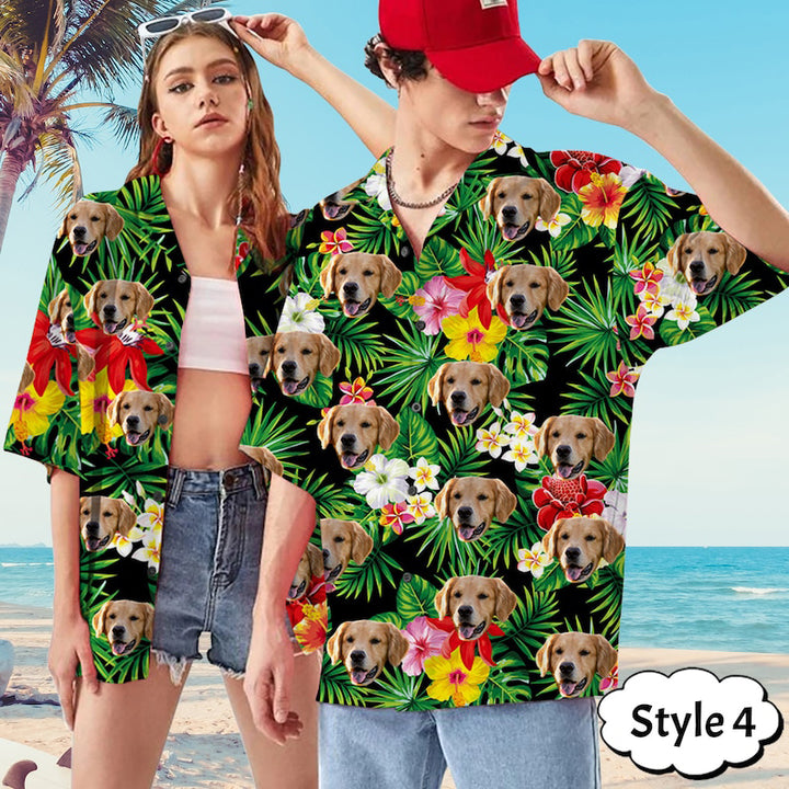 Personalized Pet Beach Shirt for Man Women  Dog Hawaiian Shirt