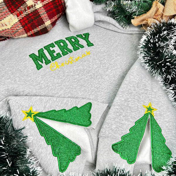 Custom sparkly Christmas hoodie