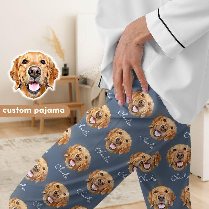 Custom Pet Pajamas Using Pet Photo + Name