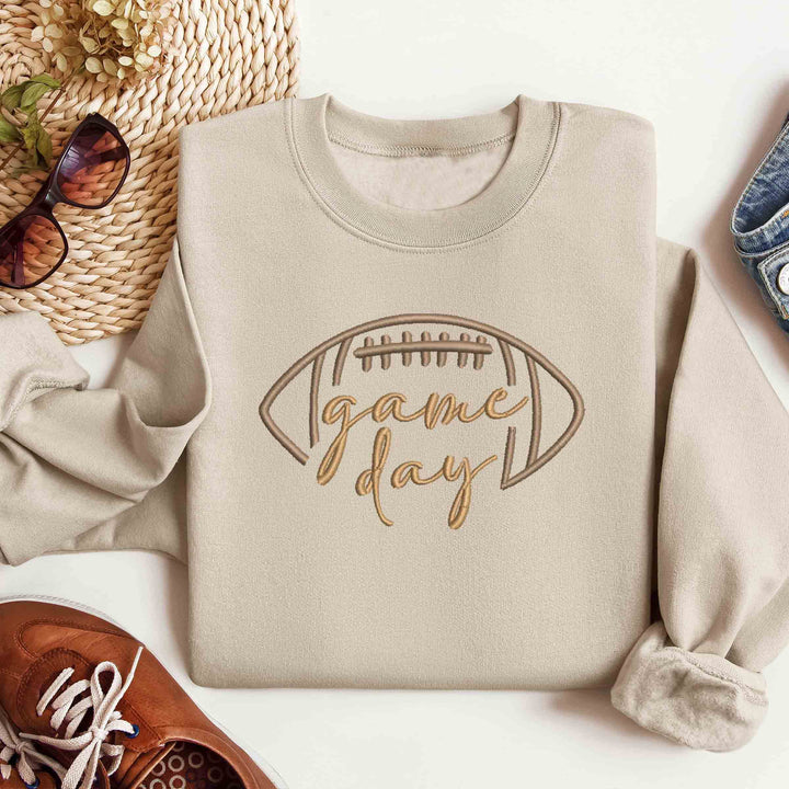 Embroidered  Tis The Season Game Day Sweatshirt
