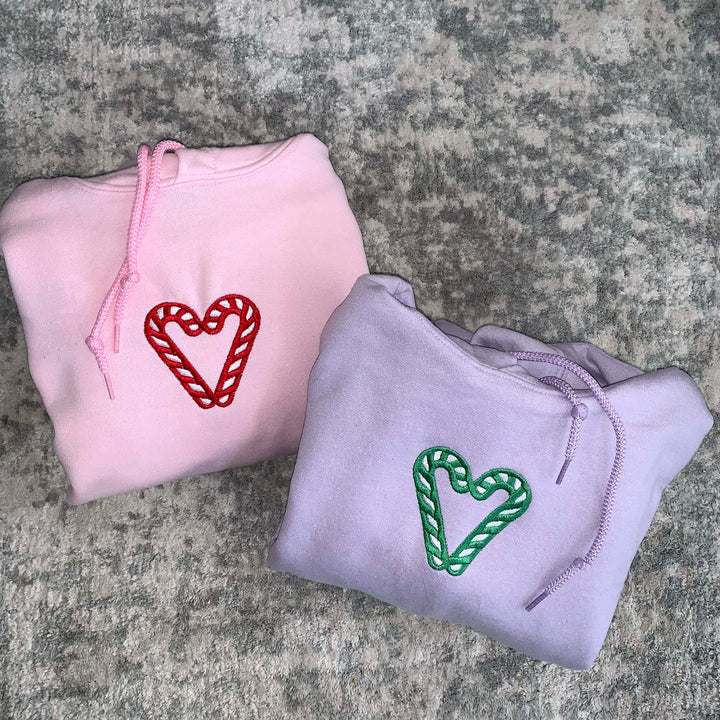 Custom Christmas candy stick hoodie