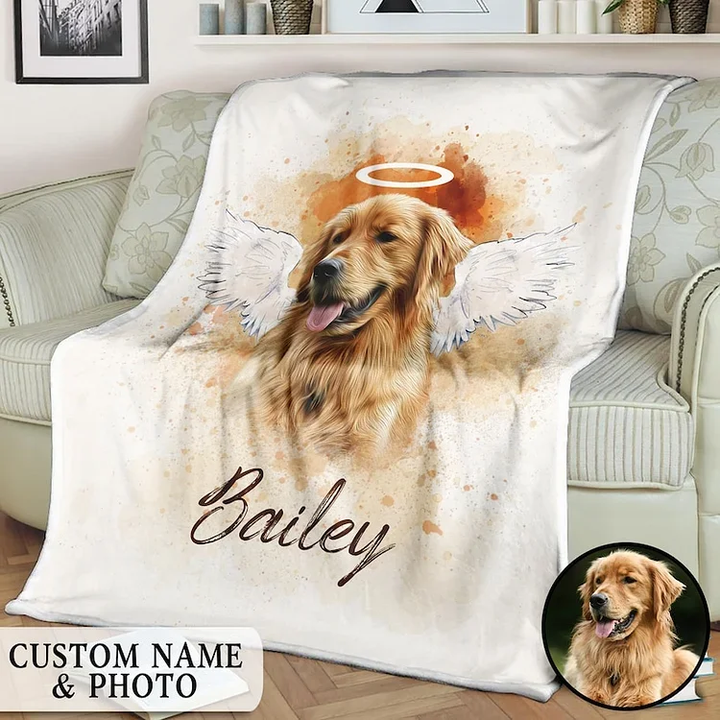 Personalized Pet Memorial Photo Blanket