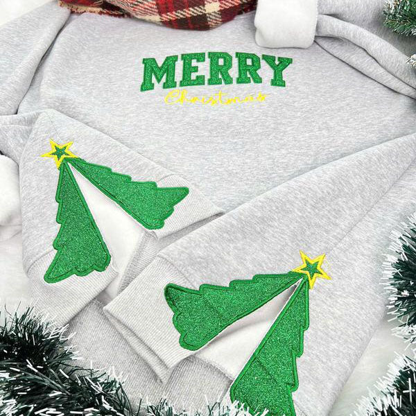 Custom sparkly Christmas hoodie