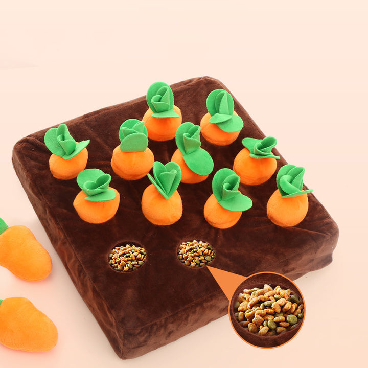 Pet puzzle pull radish sound bite resistant grinding teeth self high and boring smell pad pet toy