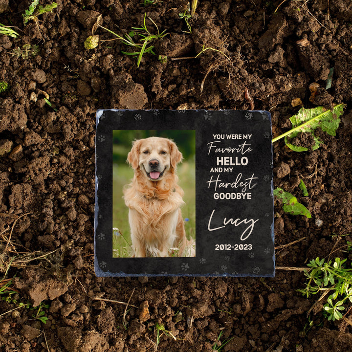Pet Memorial Stone, Dog Memorial Stone, Pet Grave Marker, Dog Headstone Personalized, Pet Headstone, Loss of Dog Memorial Sympathy Gifts