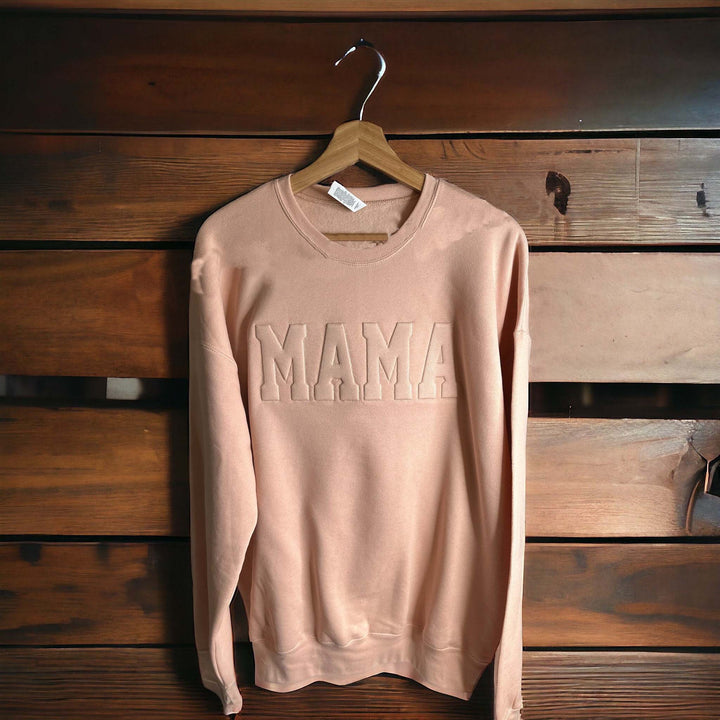 Embossed 3D Puff Embroidery  Sweatshirt