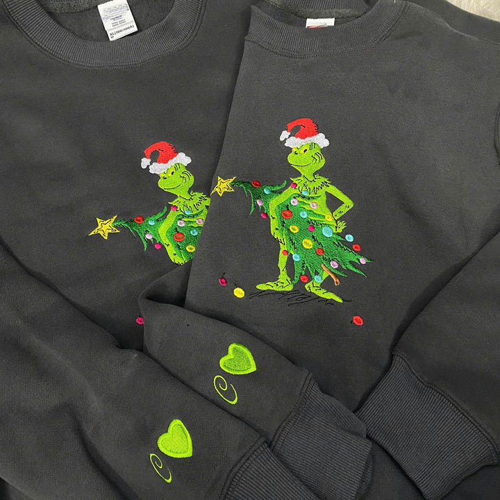 Custom Christmas Embroidered Sweatshirt