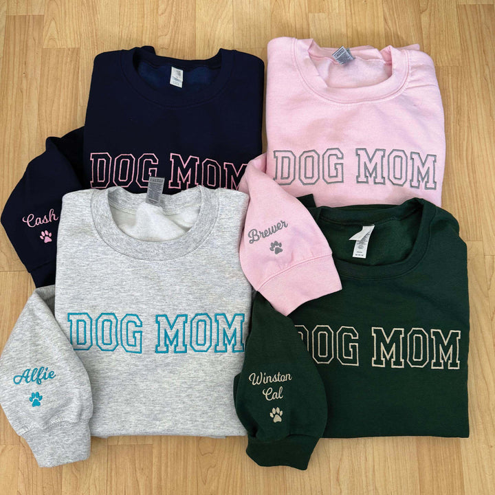 Dog Mom Pullover, dog mom gift crewneck sweatshirt