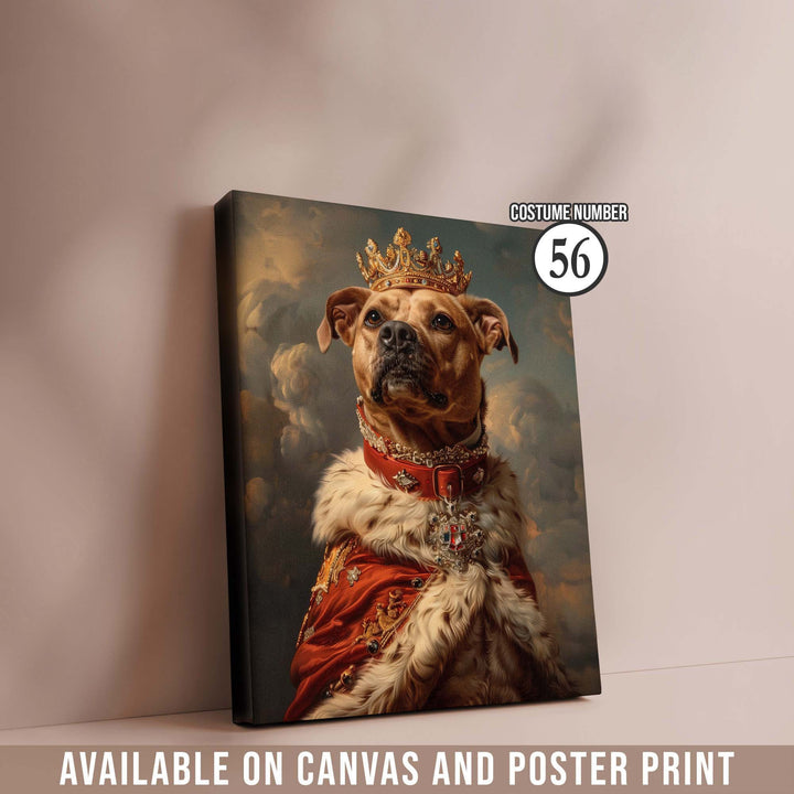 Custom Pet Portrait Painting Canvas, Renaissance Dog Portrait from Photo
