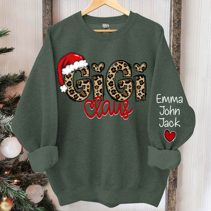 Custom Gigi Christmas Grandma Claus Sweatshirt