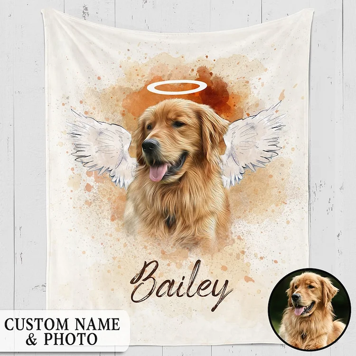 Personalized Pet Memorial Photo Blanket