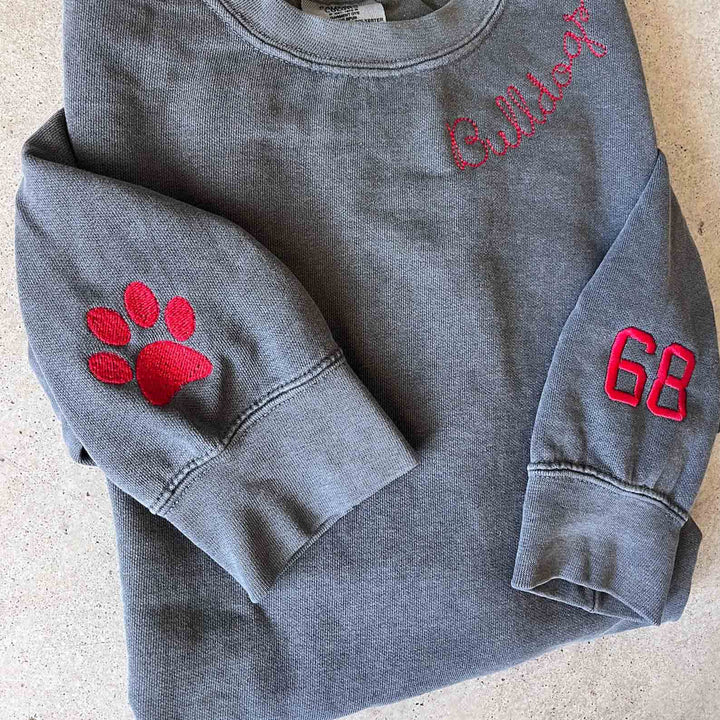 Custom Embroidered Comfort Colors - Football Fan Pullover