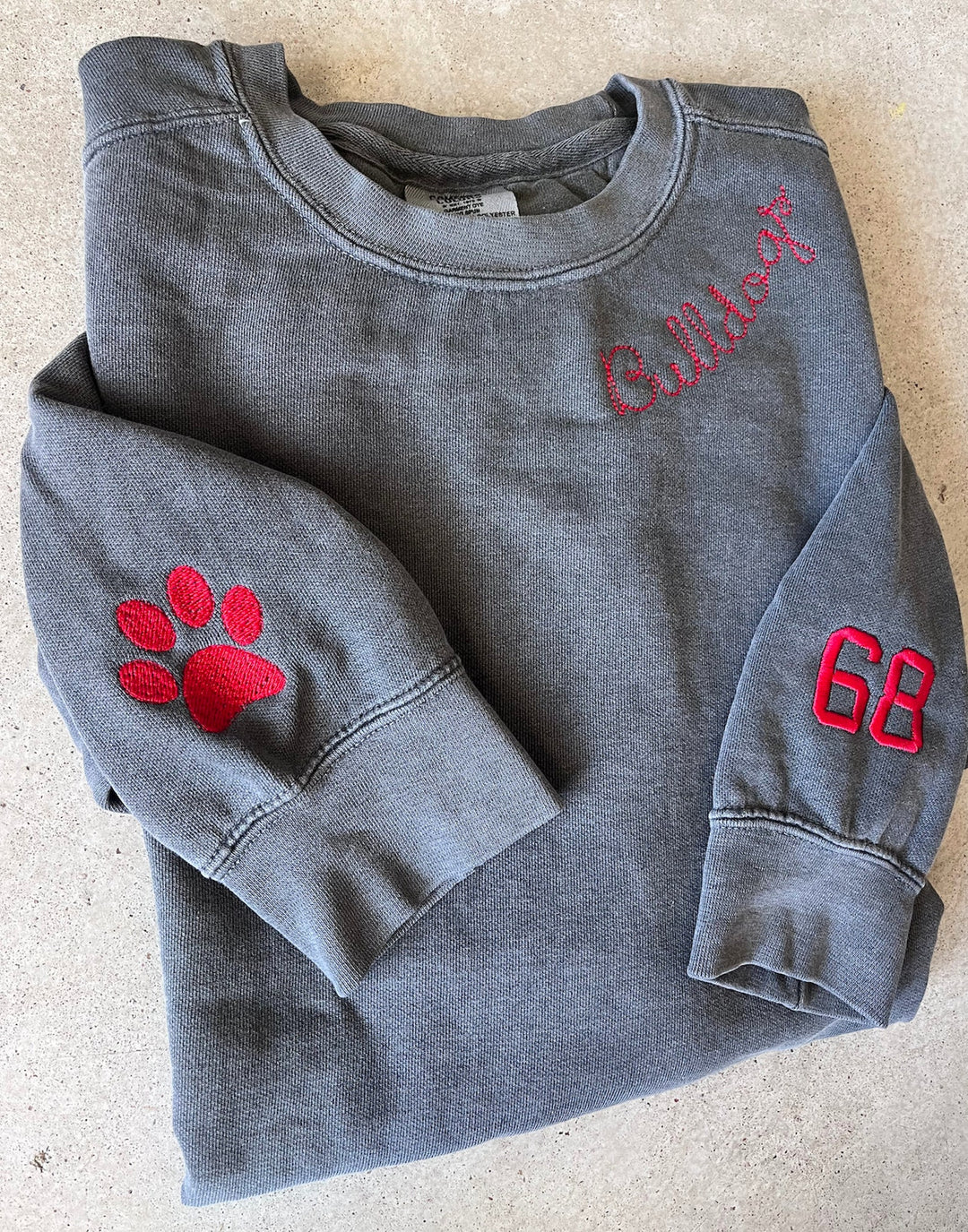 Custom Embroidered Comfort Colors - Football Fan Pullover