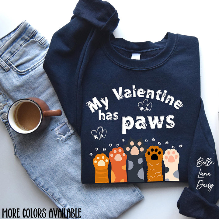 My Valentine Has Paws Sweater, Pet Owner Sweater