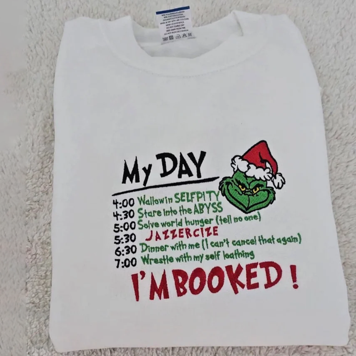 Custom Christmas embroidery MY DAY hoodie