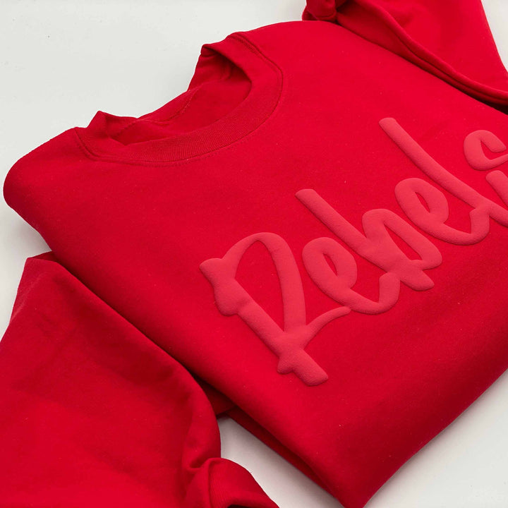 Custom Puff Print  Team| Name |School Mascot Sweatshirt
