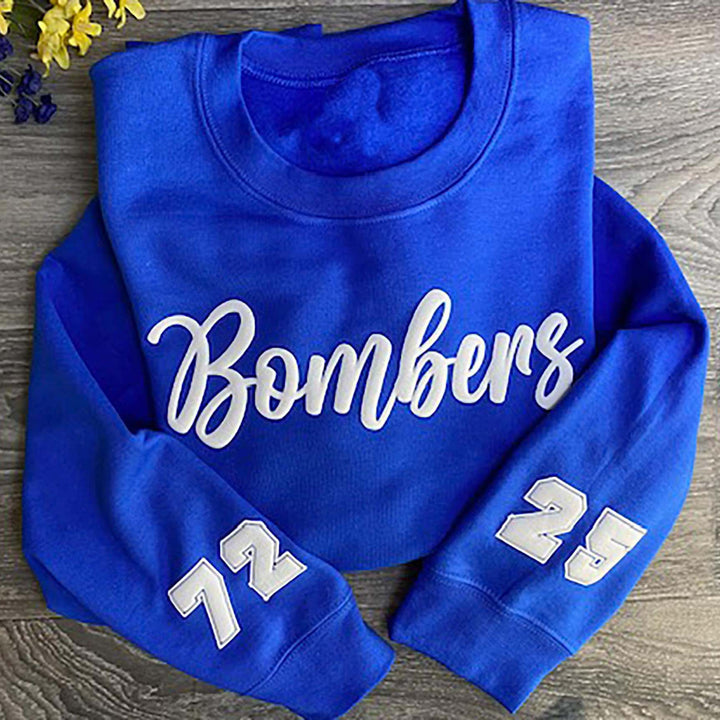 Custom Team Embossed Puff Sweatshirt
