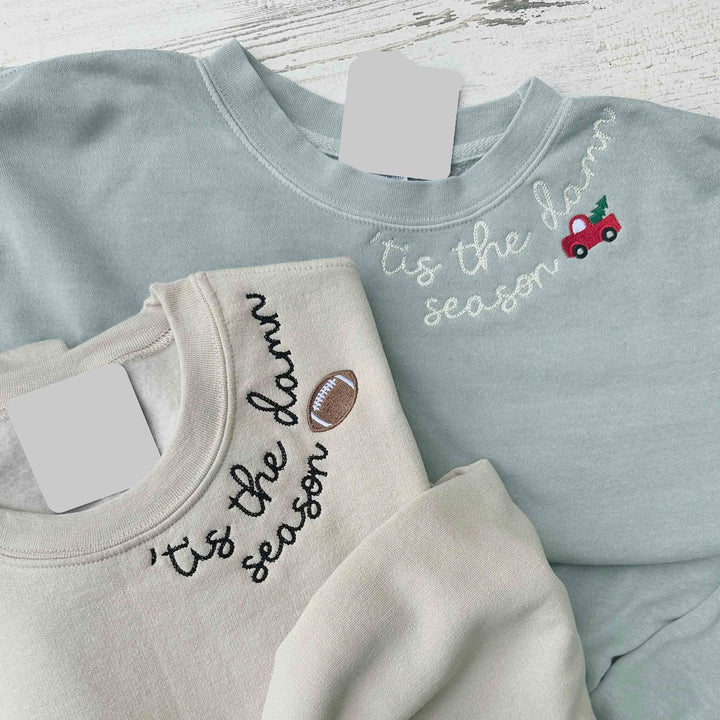 Personalized Embroidery Cozy Fall Football Sweatshirt,Hoodie