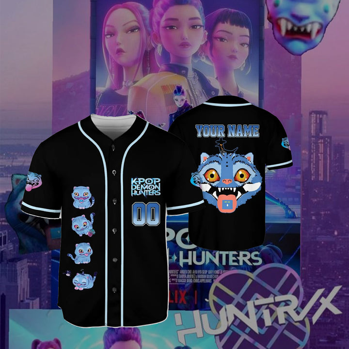 Saja Boys Baseball Jersey, Kpop Demon Hunter Villain Jersey