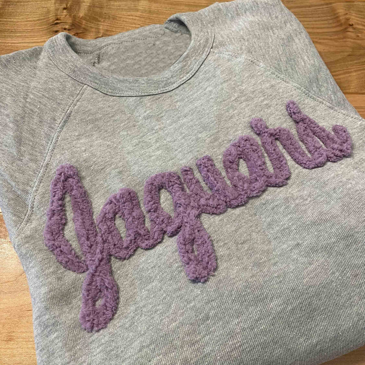 Embroidery Chenille Yarn Team Soft Sweatshirt