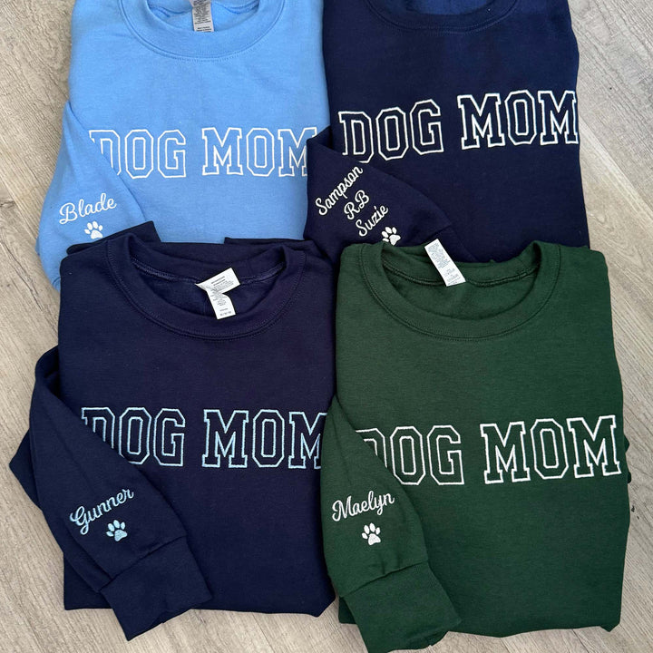 Dog Mom Pullover, dog mom gift crewneck sweatshirt